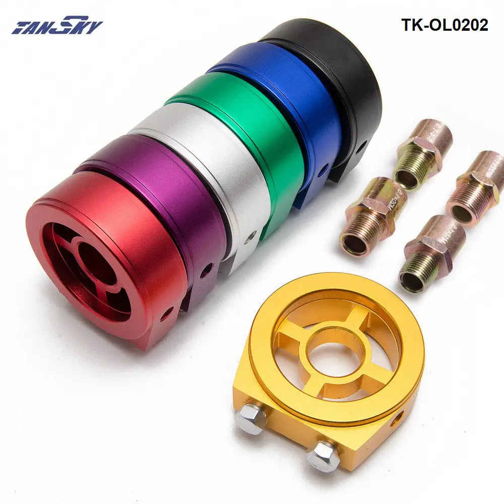 Tansky M20X1.5 масляный фильтр кулер алюминиевый сэндвич Re локатор пластина адаптер 1/8Npt AN10/AN8 TK-OL01SL