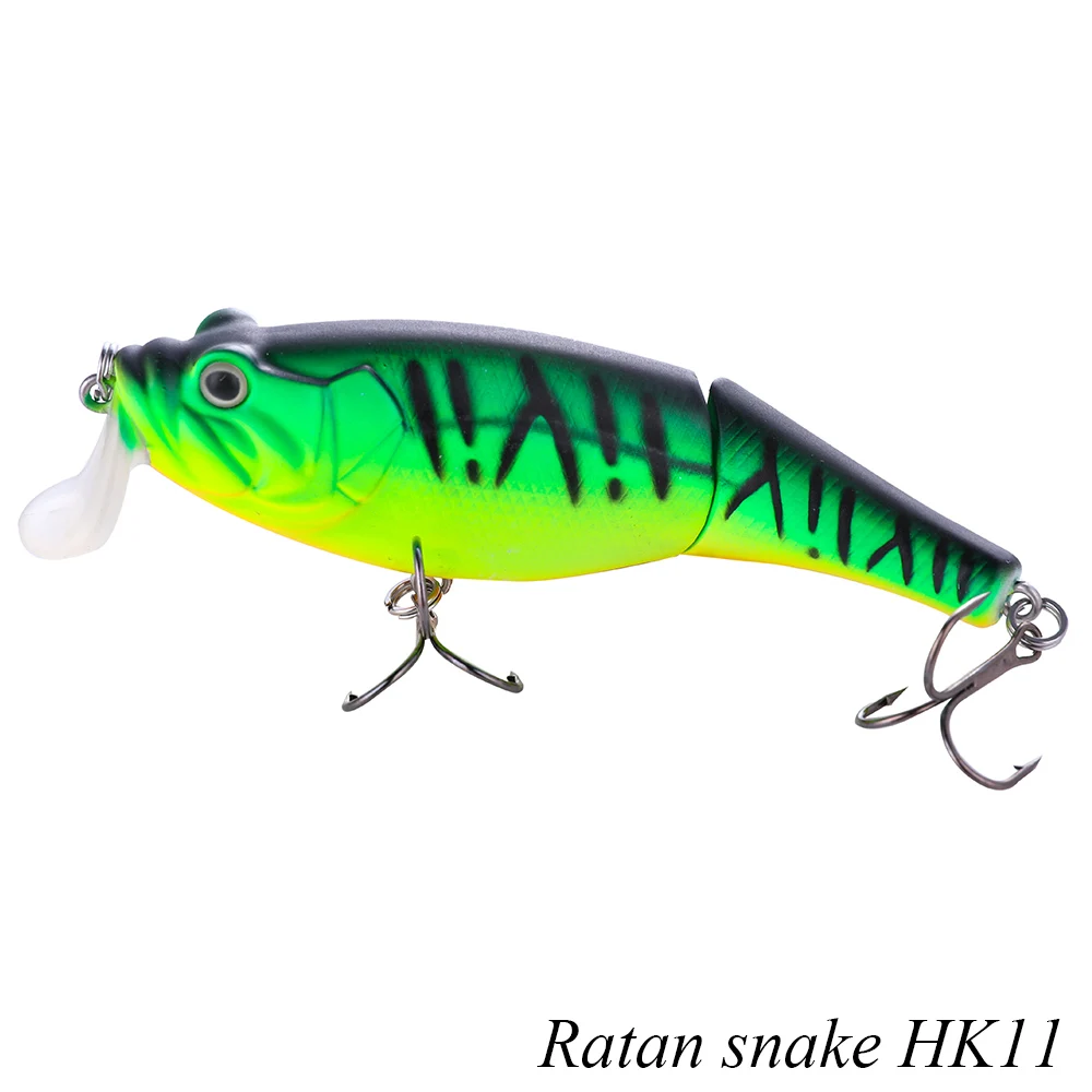 Ratan snake100HK11 Makebass 3,94 дюйма/0,82 унций приманки мульти-шарнирная плавающая приманка мелкая бегущая жесткая приманка рыболовные воблеры искусственные снасти для форели и т. Д - Цвет: Ratan snake100HK11