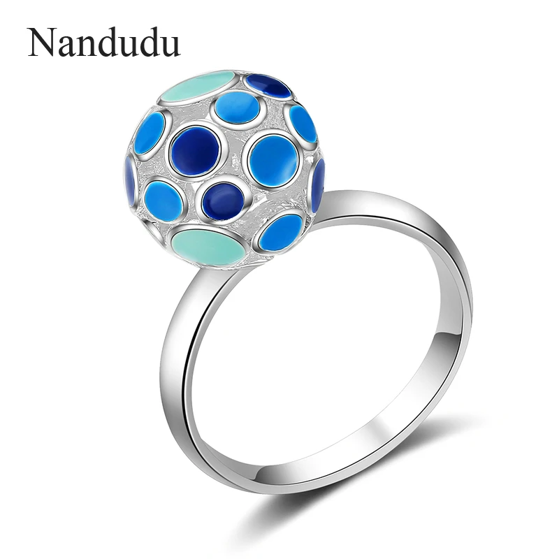 Nandudu серебро Цвет 2018 Футбол кольцо цена оптовой продажи для Для женщин леди