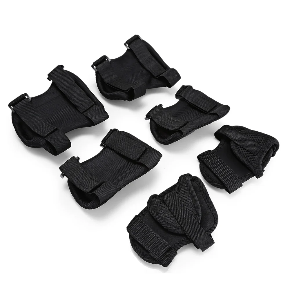 6 шт. комплекты защитной экипировки для катания на коньках налокотники запястья