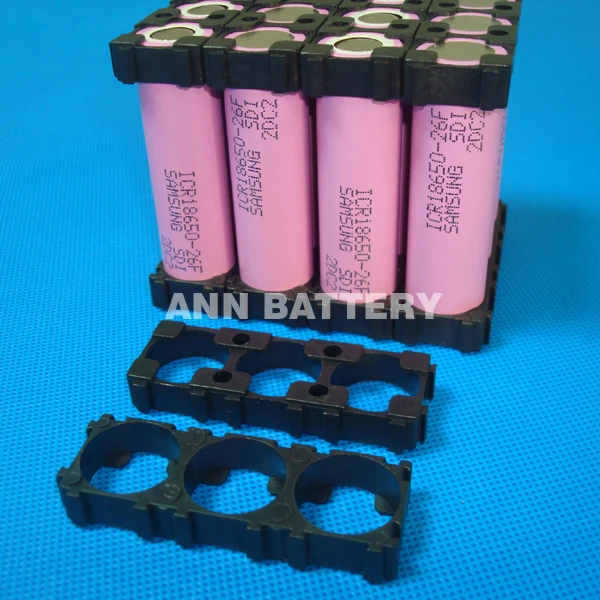 100 шт. 18650 Держатель аккумулятора 3P цилиндрические батарейки пластиковый чехол