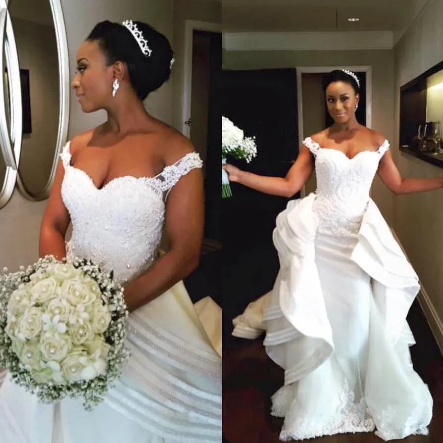 Женское свадебное платье с юбкой годе уникальное в африканском стиле со съемной