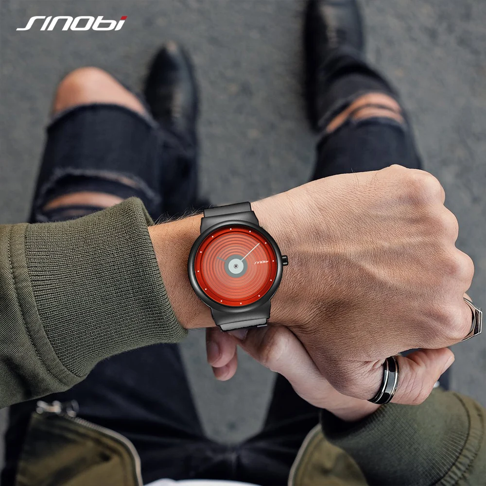 SINOBI Новые силиконовые часы для мужчин простые спортивные часы для пешего туризма и бега наручные часы креативные часы для мужчин военные водонепроницаемые часы подарок