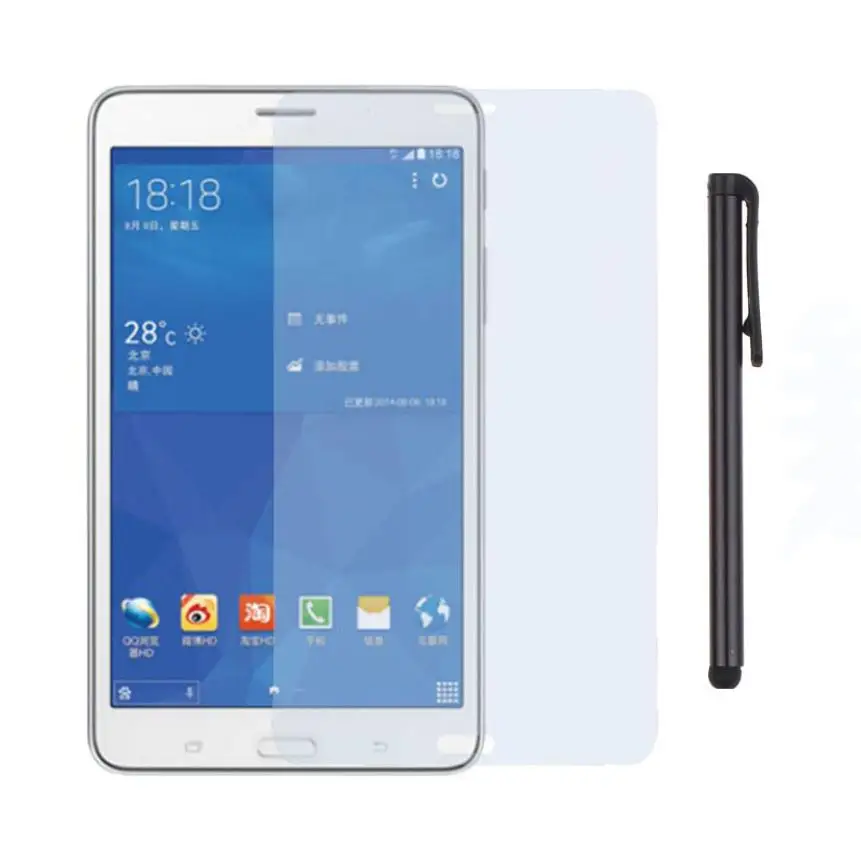 Высококачественная Защитная пленка для экрана Samsung Galaxy Tab3 7 дюймов T110 + стилус