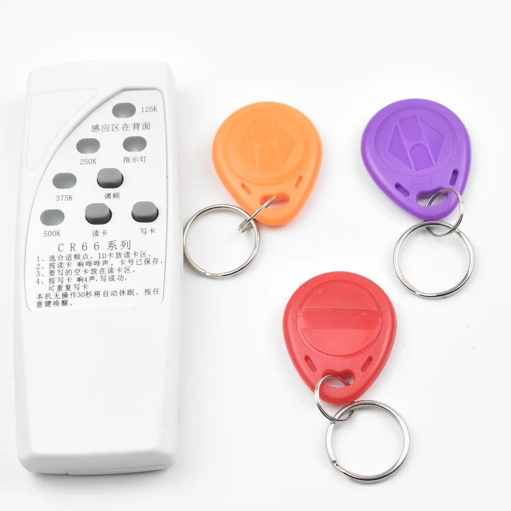 Зеленый 125 кГц id карта контроля доступа дверь RFID Копир Дубликатор Cloner EM ридер писатель+ 3x EM4305 T5577 5200 записываемый брелок - Цвет: Зеленый