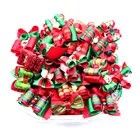 100 шт. в упаковке, рождественские банты для собак, ручная работа, аксессуары для волос для домашних питомцев, резиновые ленты, изделия для ухода за собакой