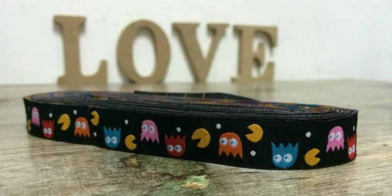 Pac человек 5/8 '(16 mmx10yards) плетеная жаккардовая из Полиэстера Лента ktzd2014070802