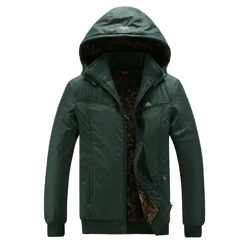 9520 green 125 кг может одежда больших размеров зимнее пальто для мужчин Уличная Термоодежда сохраняет тепло Кемпинг походные куртки новая 7XL ветровка большого размера - Цвет: 9520 green