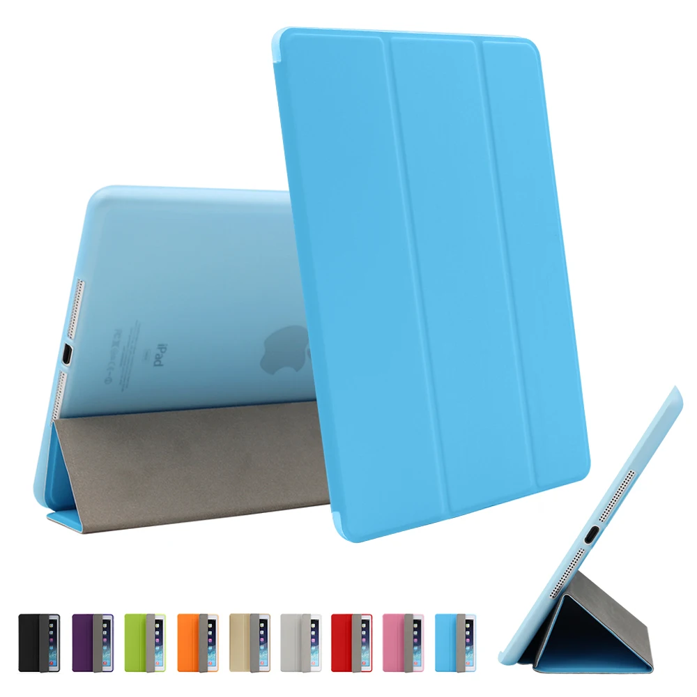 Для iPad Air 2 Air 1 чехол для iPad чехол Funda ультра тонкий из искусственной кожи Чехол Мягкий силиконовый чехол для iPad 9,7 6th поколения Чехол