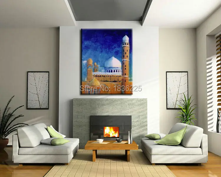 Пейзаж живопись маслом пейзаж замок Парижа Декор дома интерьер современный