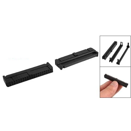 

IMC Hot 10 Pcs Dual Row 40 Pin IDC Socket Connector Female Header FC-40P