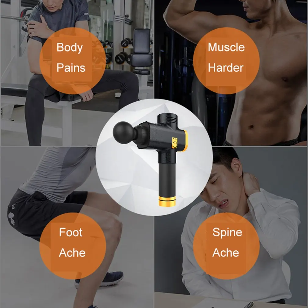 Bearded Fascia Gun Massage Gun Electric Deep Muscle Relaxation Fitness Massage Grab