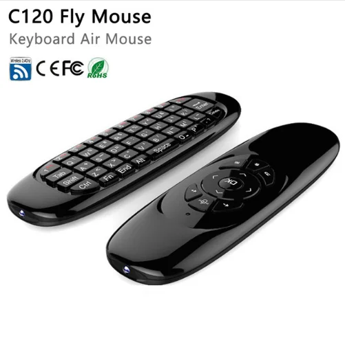 C120 Fly Air mouse 2 4 ГГц гироскоп беспроводной игровой пульт дистанционного управления клавиатура Android