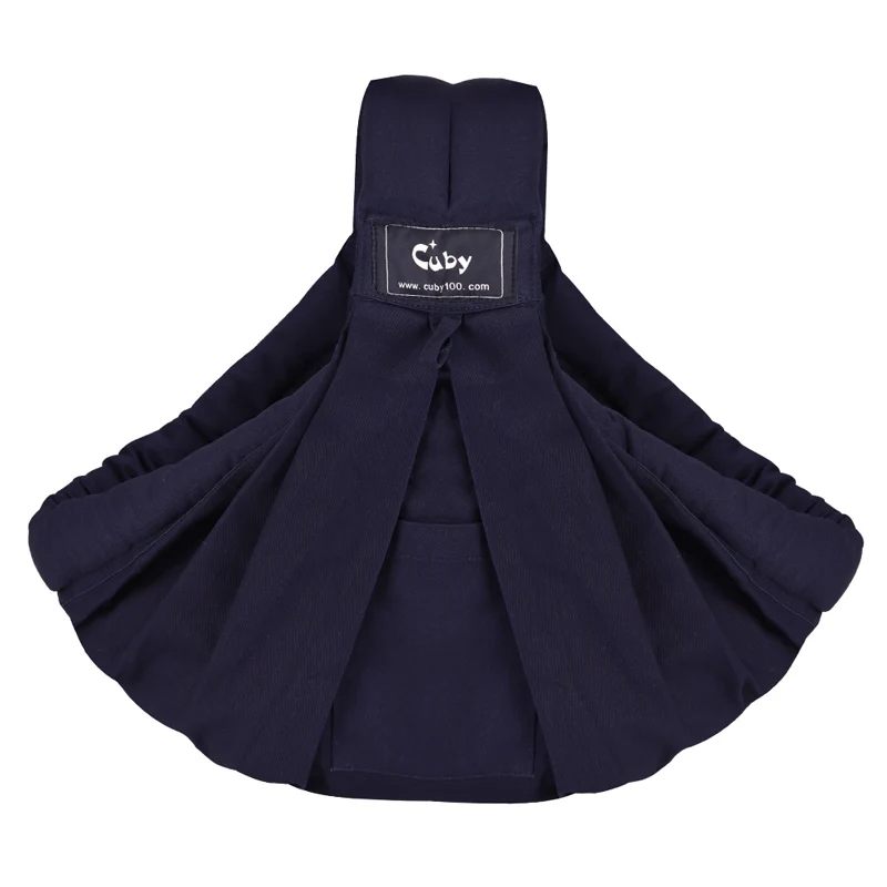 Dark Blue CUBY горячий Детский костюм на лямках, твердые носить Спереди детские Обёрточная бумага хлопчатобумажная накидка для малышей Мягкий Уход новорожденных и грудного вскармливания Эргономика 30 кг - Цвет: Dark Blue