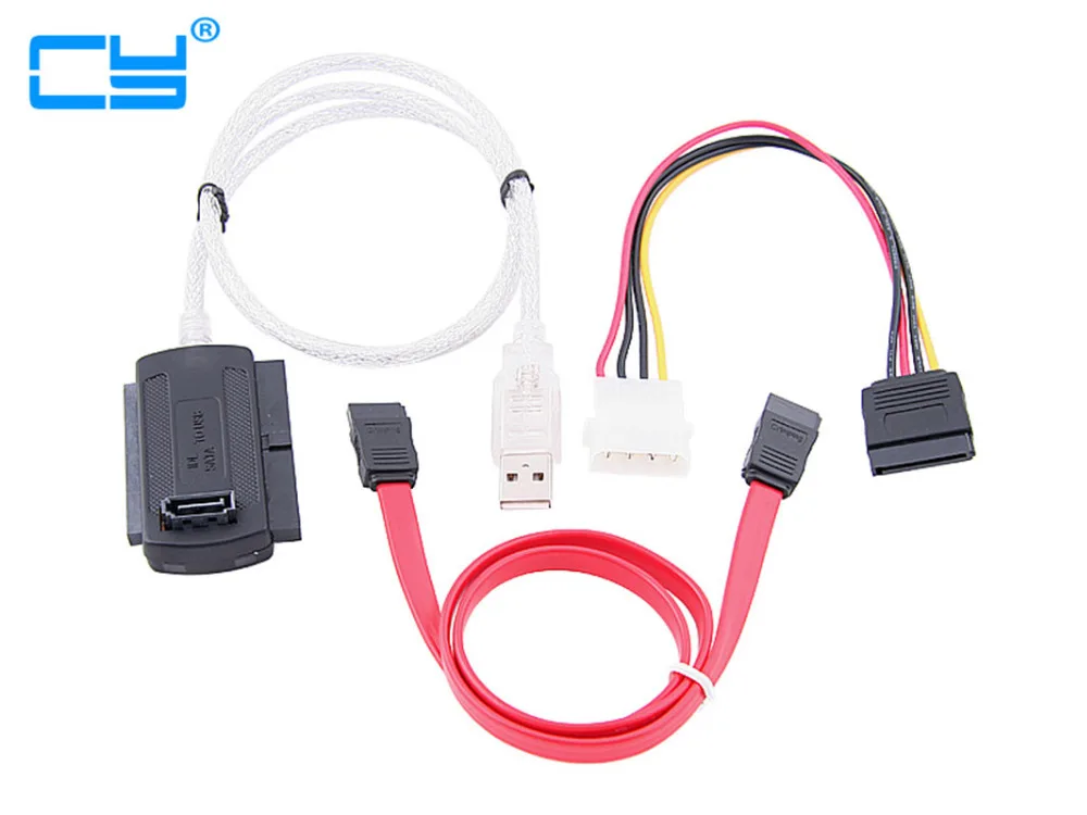 

Кабель-переходник 3-в-1 с Usb 2,0 на IDE, 2,5 дюйма, 3,5 дюйма