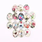 Стеклянная иллюстрация ручной работы 4 размера, овальный кабошон с плоским основанием, кулоны для самостоятельного изготовления ювелирных украшений, Очаровательная фотоподвеска