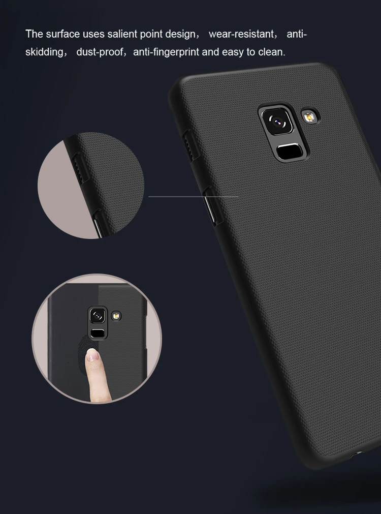 Для samsung Galaxy A8 чехол Nillkin Матовый Щит Жесткий PC задняя крышка чехол для samsung A8 чехол для телефона+ защита экрана