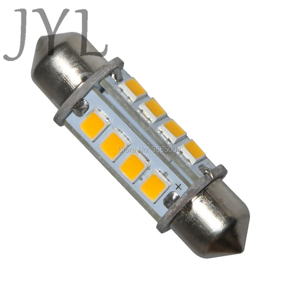 4 шт. 36 мм 16-2835 SMD светодиодный лампы для салона автомобиля 1 50 &quotГирлянда теплый