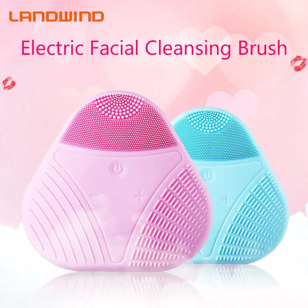 LANDWIND электрическая Очищающая щетка для лица силиконовая звуковая вибрация мини