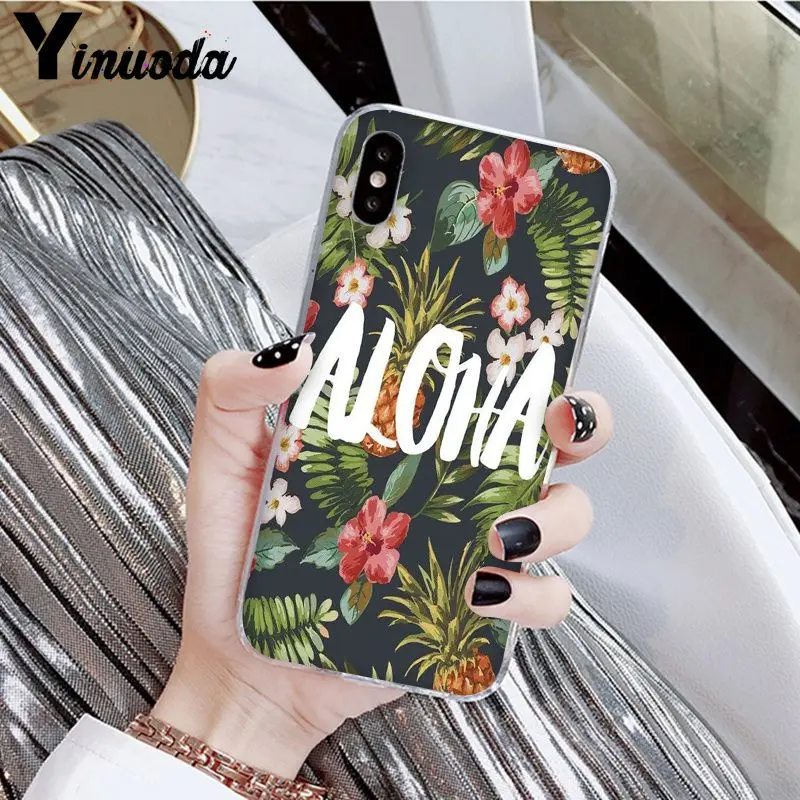 Yinuoda Hello Hawaii Aloha DIY Роскошный Высокий протектор на конце чехол для Apple iPhone 8 7 6 6S Plus X XS MAX 5 5S SE XR мобильных телефонов