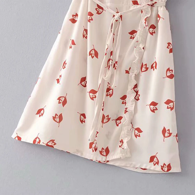 HLMFS/стильное винтажное платье для девочек с цветочным принтом и перекрестным