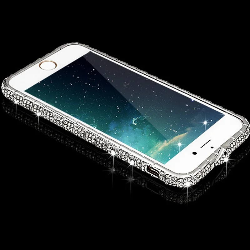 Роскошный чехол-бампер с алмазами на для iPhone XS Max XR 6 6S 7 8 Plus металлическая змеиная Пряжка рамка Капа Блеск Кристалл Стразы чехол для телефона