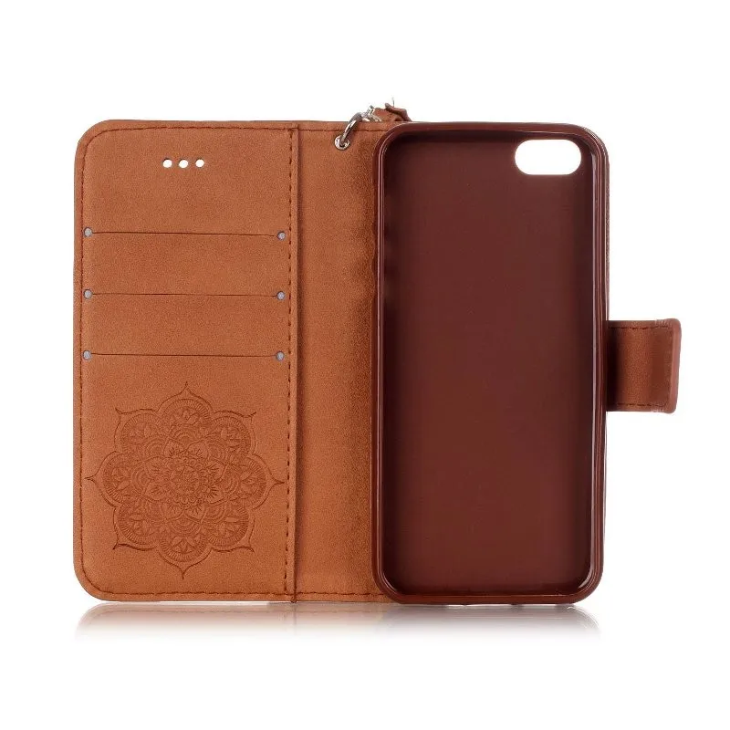 Ловец снов из искусственной кожи кошелек книжка флип чехол для iPhone XS XSMAX 8 8P 6 6S7 7 Стенд чехол для телефона с ремешком для переноски