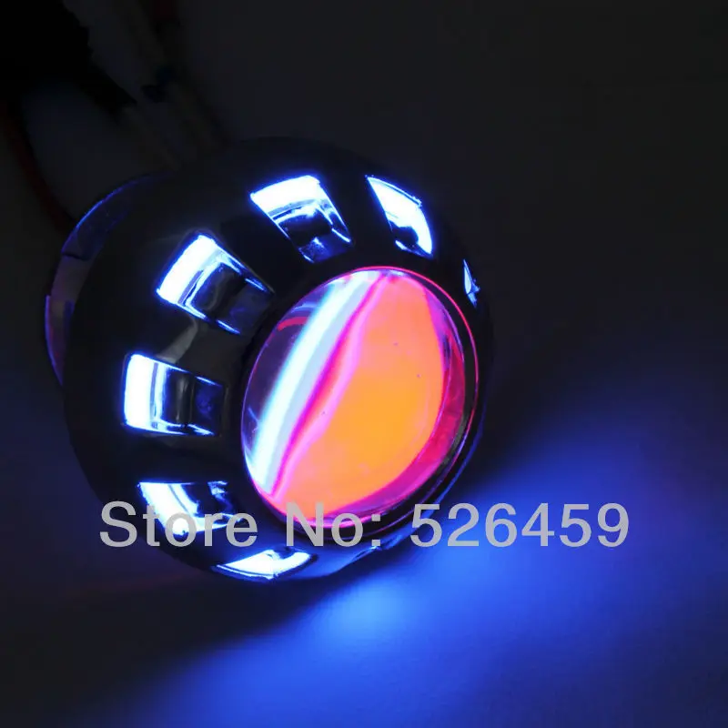 Комплект объективов для проектора Bi-Xenon с синими глазами Ангела и красными