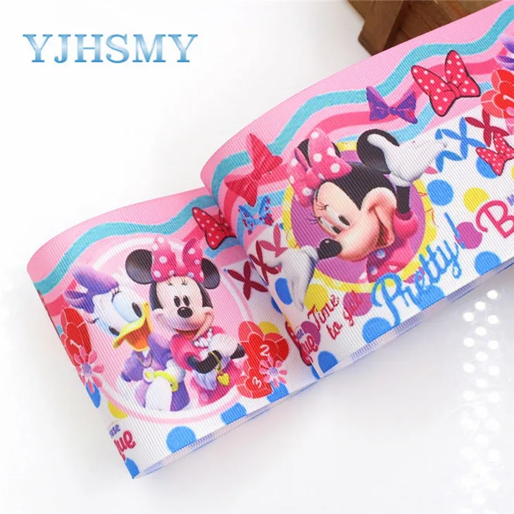 YJHSMY G-18925-1210, 75 мм, 5 ярдов мультфильм ленты Термальность передачи печатные grosgrain, Костюмы аксессуары материалы для ручных поделок - Цвет: G-18925-1212