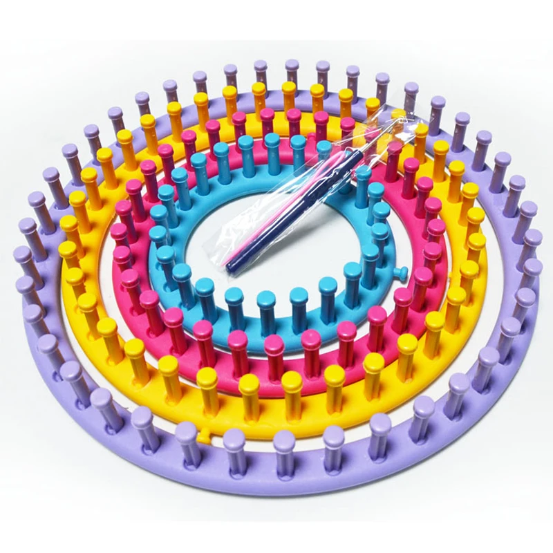 Ткацкий станок 4 размера набор инструментов сделай сам пластиковая круглая