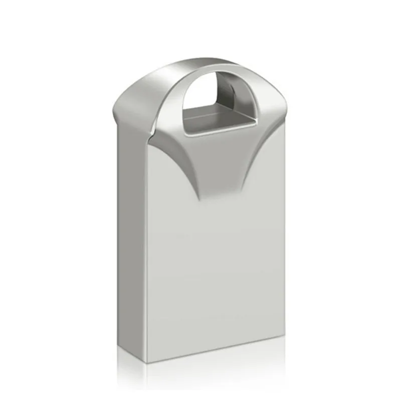 Silver Супер мини Usb флеш-накопитель, металлическая usb флешка, 64 ГБ, флешка, флеш-диск Usb 2,0, 32 ГБ, 16 ГБ, 8 ГБ, chiavetta, флеш-накопитель, 128 ГБ - Цвет: Silver