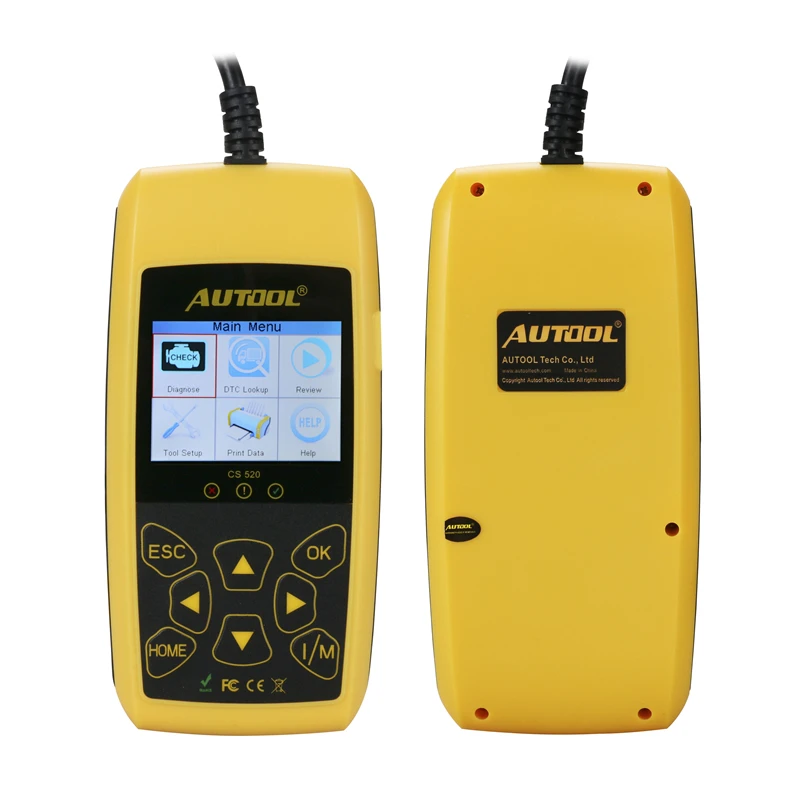 Оригинальный автоматический считыватель кодов AUTOOL CS520 универсальный инструмент