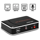 Ezcap280HB HDMI в HDMI + конвертер для микрофона, конвертирует hdmi в USB 2,0 флэш-диск или HDMI с микрофоном и самостоятельным голосом, 1080P