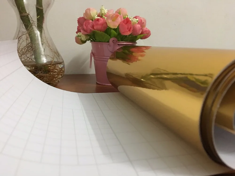 Хромовая виниловая Модифицированная пленка золотая 600 мм x 1520 для моделирования