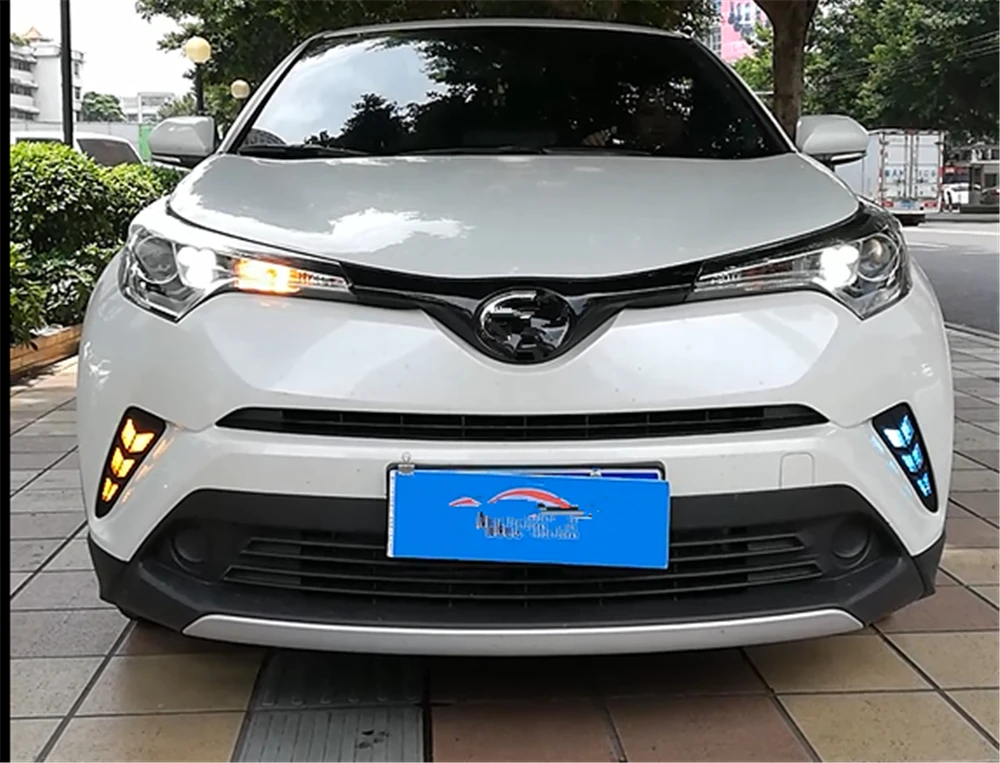 2 шт. для TOYOTA C HR ЧР 2016 2017 2018 2019 светодиодный DRL Дневной светильник с отложным