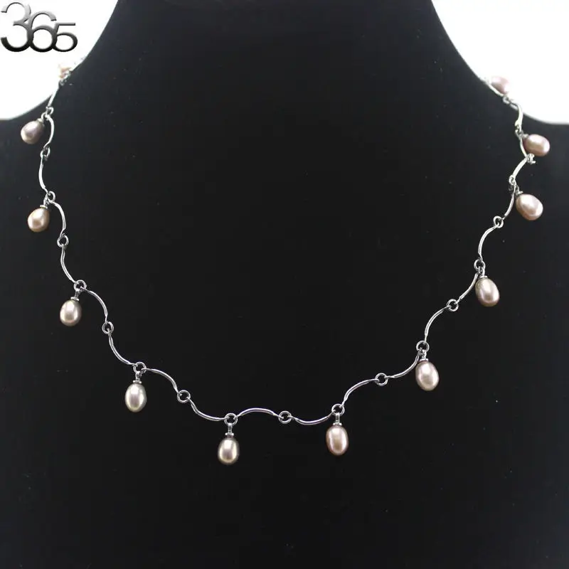 Free Shipping 7 8mm Olivary Freshwater Pearl Adjustable Elegant Women Jewerly Chains Necklace 18 20inch|chain necklace|necklace free shippingwoman