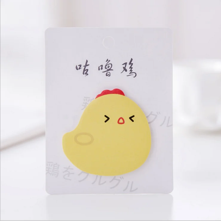 2 1 шт. Lytwtw корейский Kawaii Стикеры для заметок липкие сообщение заметки Pad милый цыпленок Diy офисные школьные канцелярские принадлежности - Цвет: 2
