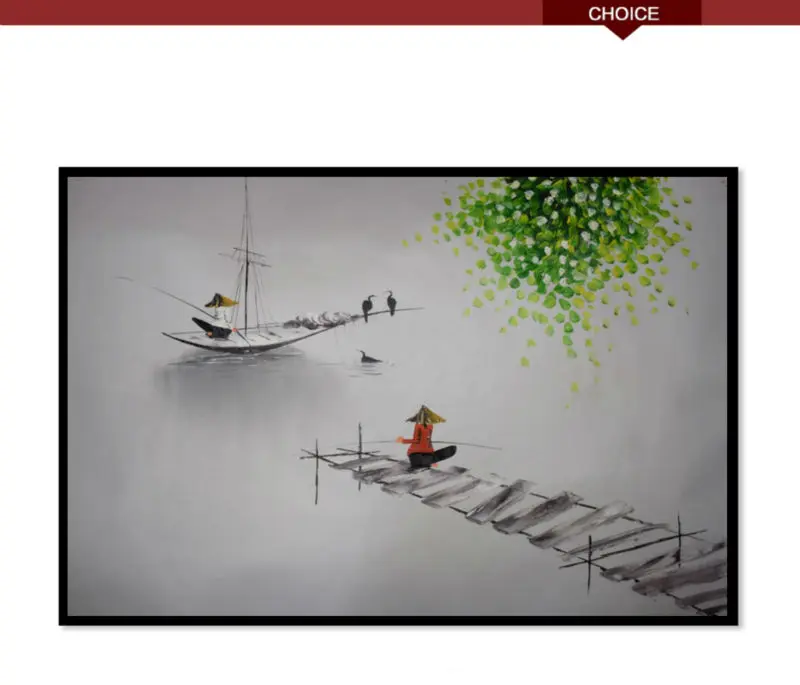 

Hand painted Canvas Paintings Landscape Vietnam Knife painting Abstract Wall Art Picture for Living room Modern Oil Paintings