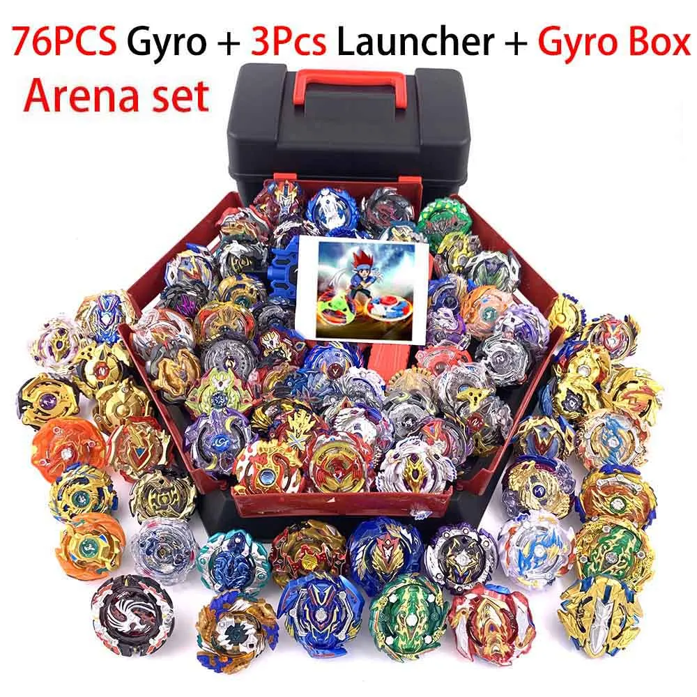 Костюм Beyblade Burst Toys B-127 B-117 B-115 bables Bayblade arena Toupie Металл Fusion Бог Прядильный механизм игрушка бейблэйд - Цвет: 42-ZDP-79PCS