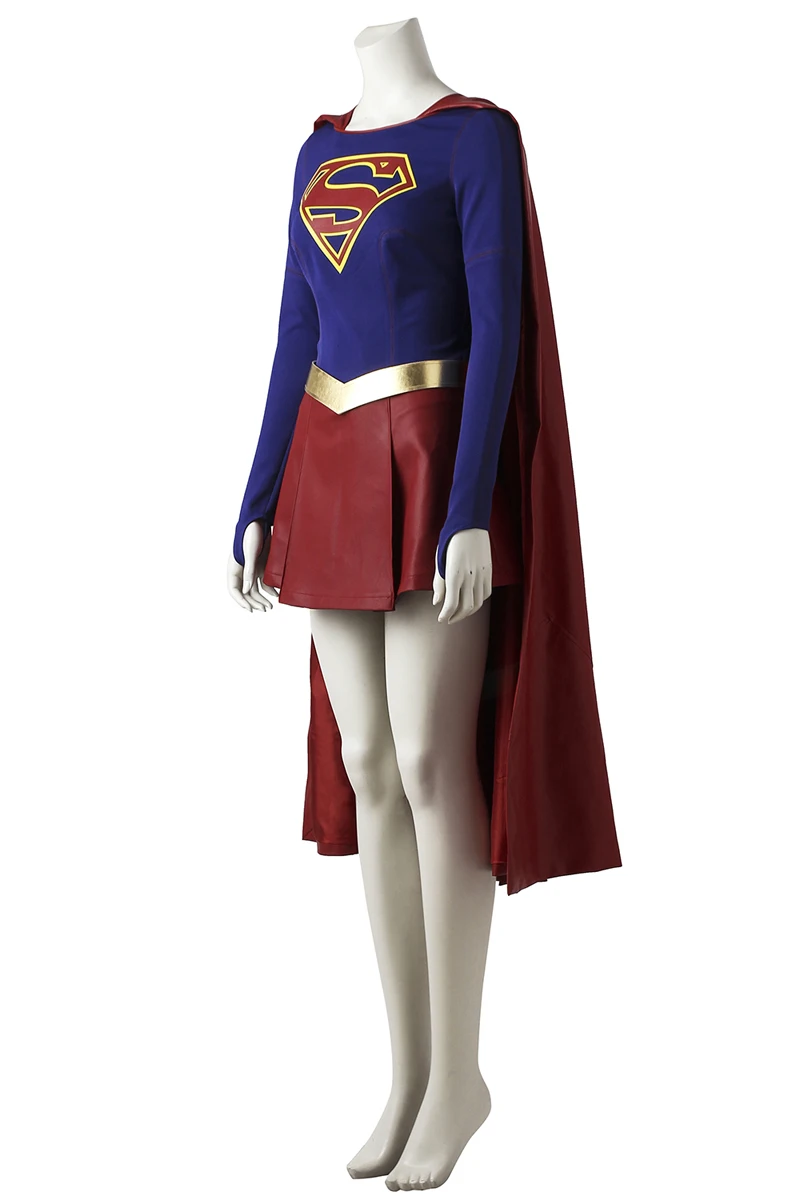 Supergirl Kara Zor-El Danvers Косплей Костюм Супер Женский костюм супергероя изготовленный на заказ костюм для Хэллоуина полный комплект