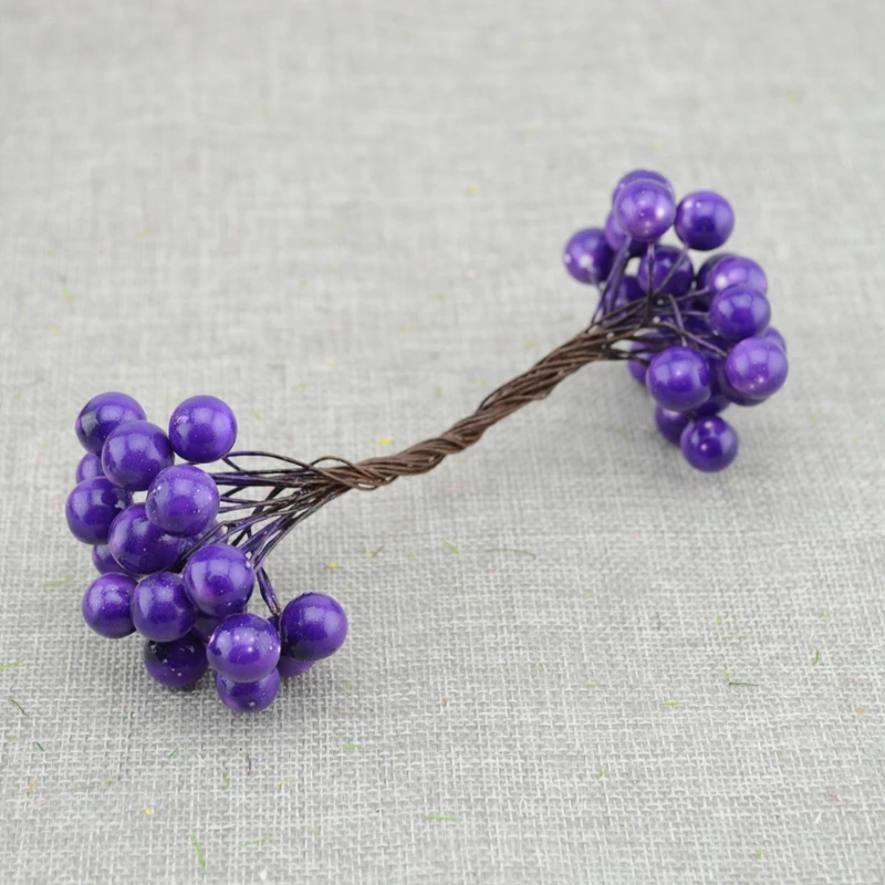 20 шт./лот искусственные ягоды букет цветок стемен венок материал запястья