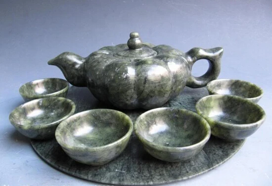 Китайский зеленый Нефритовый дракон песня voge gem S0076 резная чайная чашка чайный