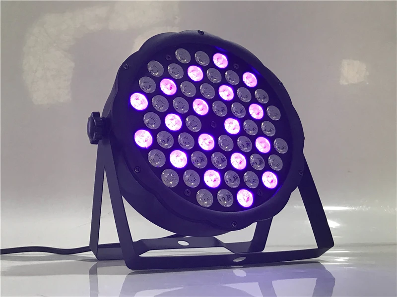 54 led ультрафиолетовый par Светильник s dmx512 плоский par УФ-светильник dj светильник s вечерние светильник s