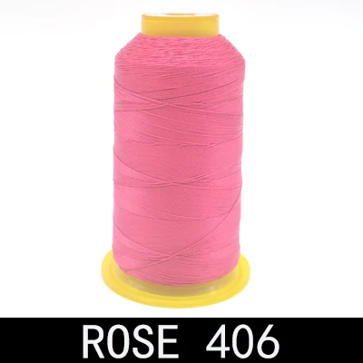 Rose 406 Бренд высокого качества 800 м 300D/3 высокопрочная нить для швейной машины тонкие кожаные шторы из парусины аксессуары для одежды DIY - Color: Rose 406