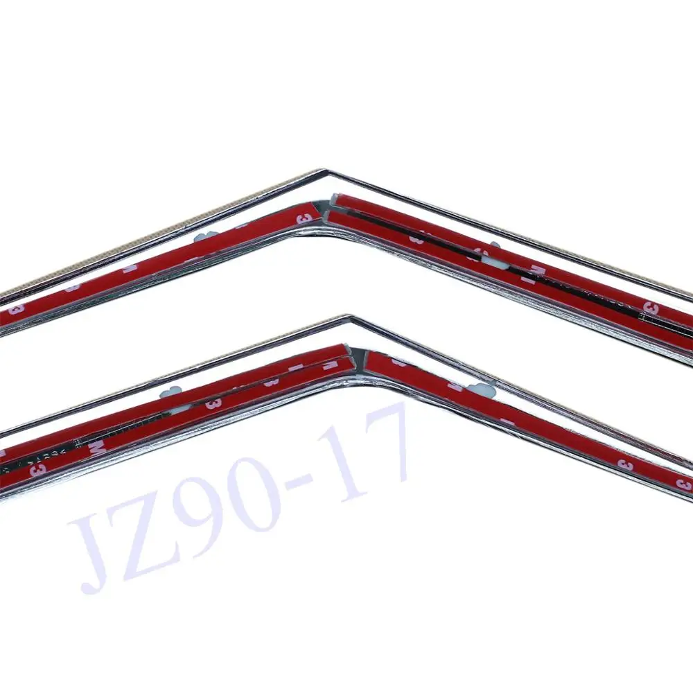 2 шт. Хромированная передняя сетчатая решетка для гриля крышка фары отделка