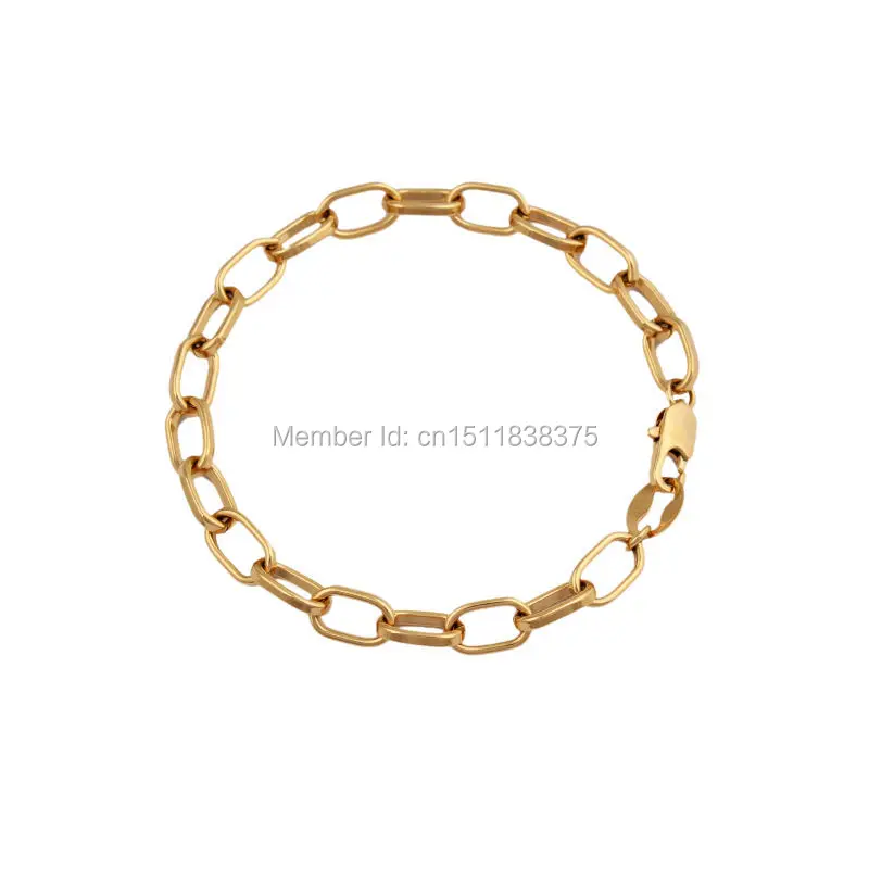 Модные украшения браслет с золотым наполнителем для женщин/мужчин высокое