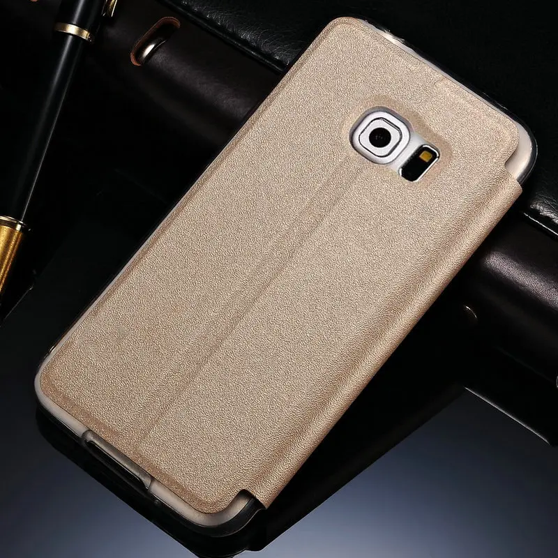 TANZ чехол с окошком для экрана Дисплей флип из ТПУ Samsung Galaxy S6 G9200 край G9250 S6edgePlus