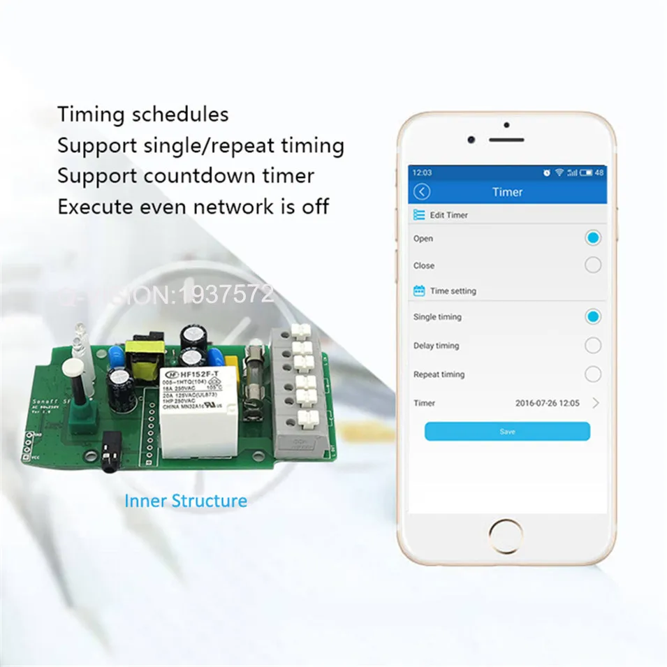 Sonoff TH 16A WiFi умный пульт дистанционного управления Лер датчик температуры и влажности умный контроль Функция синхронизации