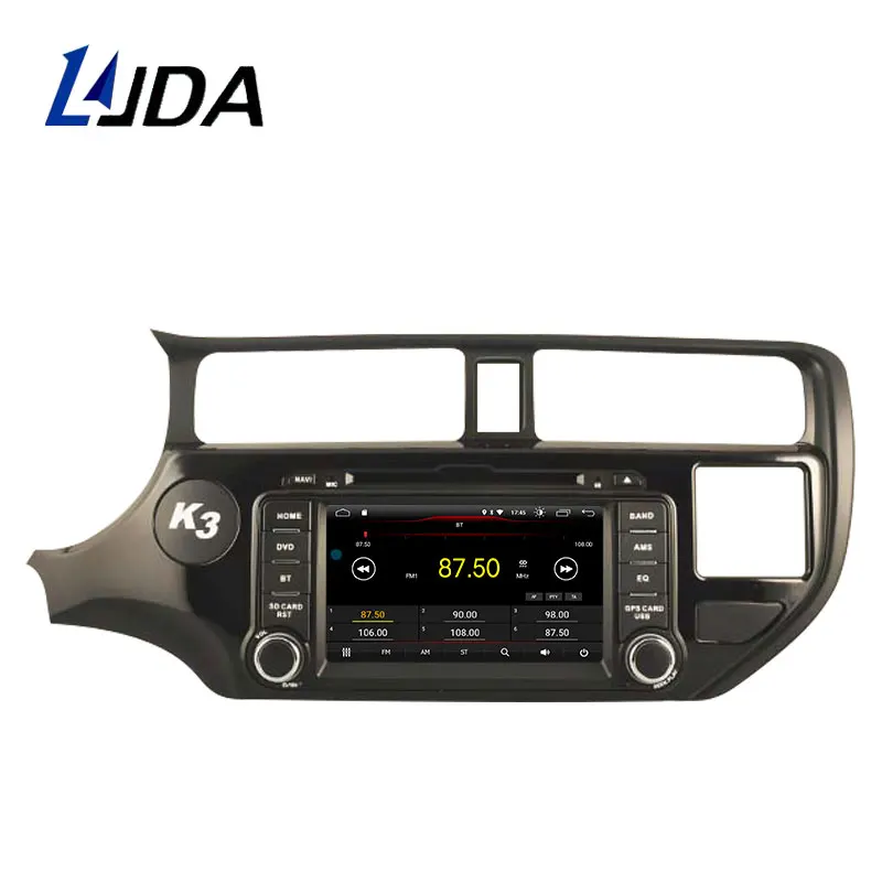 LJDA Android 10 автомобильный dvd-плеер для KIA Rio K3 2012 2013 gps навигация 2 Din Автомобильный радио мультимедиа wifi стерео ips RDS