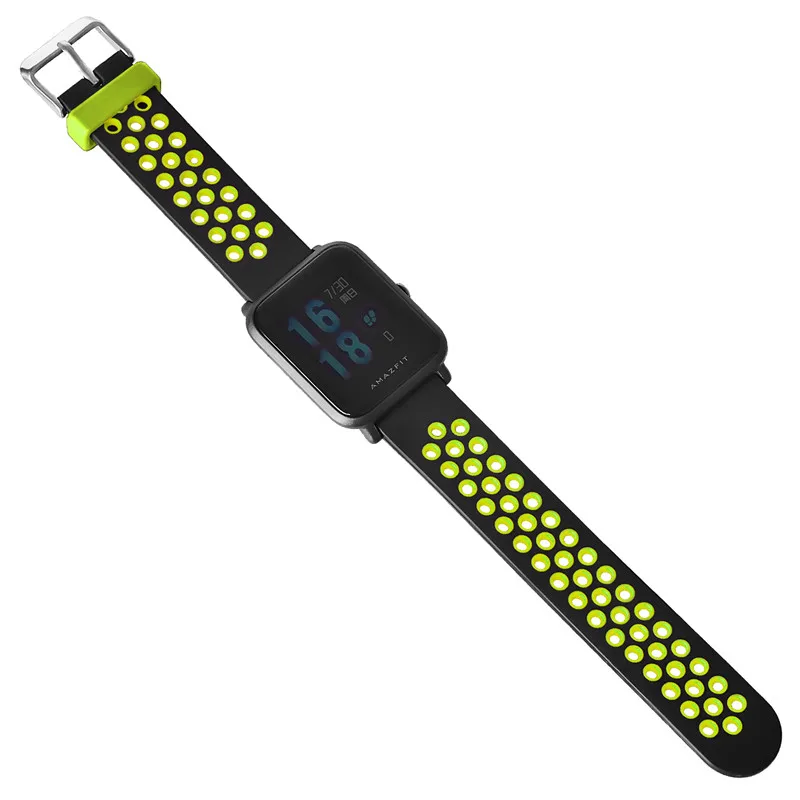 Ремешок для часов xiaomi Amazfit BIP силиконовый ремешок спортивный фитнес-трекер galaxy 42